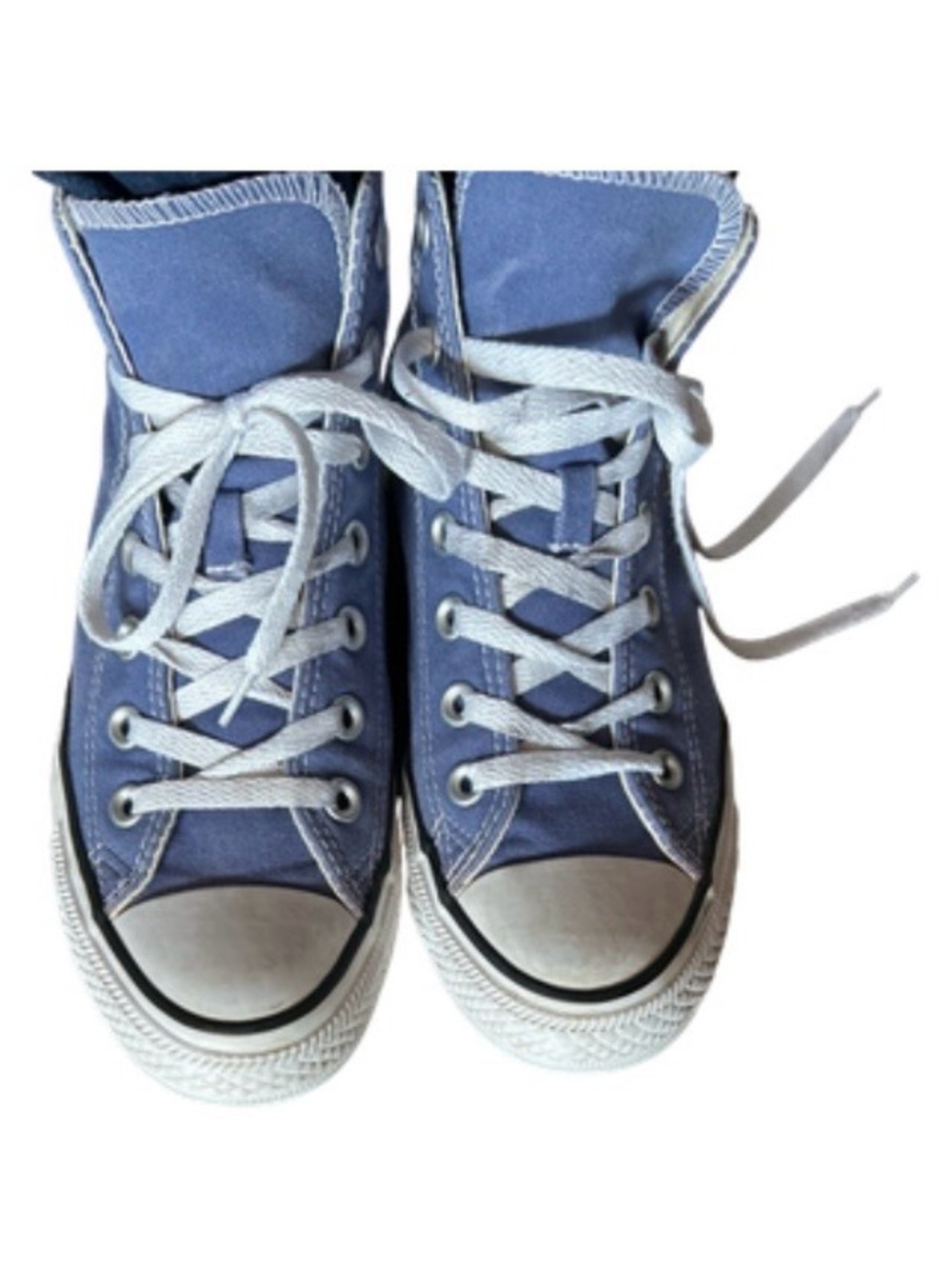 Converse High Top Sneakers Blue and White